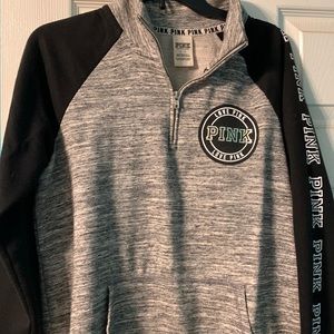 PINK grey/black zip up